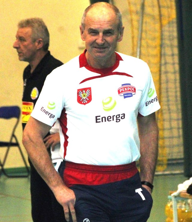 Trener Andrzej Dudziec ma powody do zadowolenia.