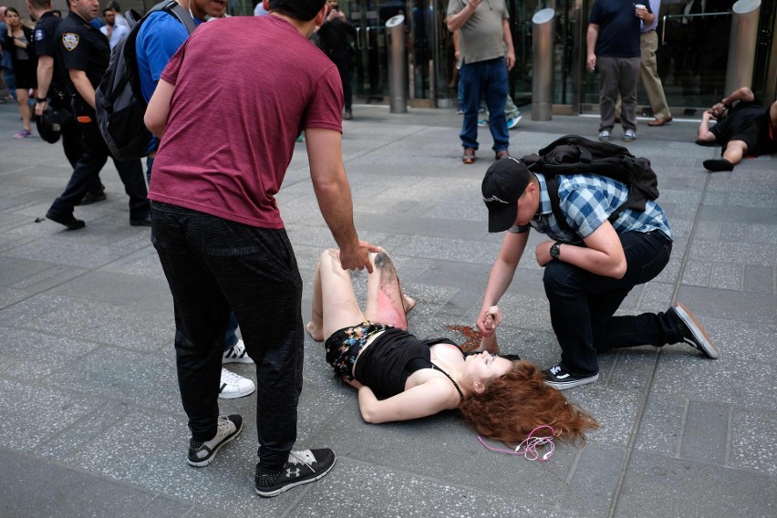 USA: Auto wjechało w tłum na Times Square w Nowym Jorku. Policja: To nie zamach [ZDJĘCIA] [WIDEO]