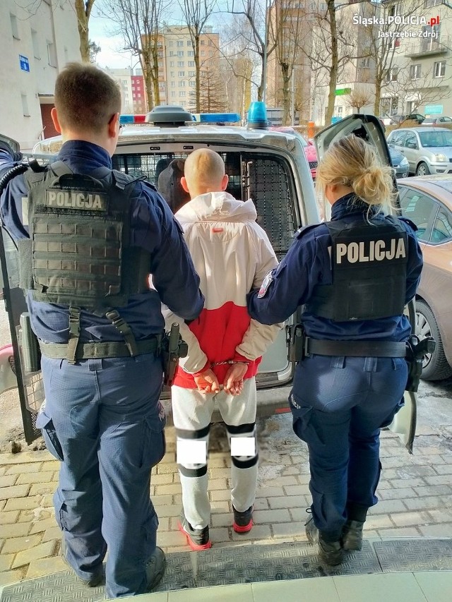 Policja zatrzymała 20-latka w Jastrzębiu-Zdroju, który złamał sądowy zakaz zbliżania się do ojca