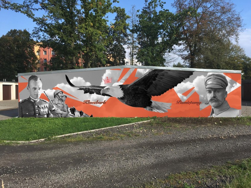 Tak ma wyglądać mural patriotyczny w Kluczborku. Oczywiście...