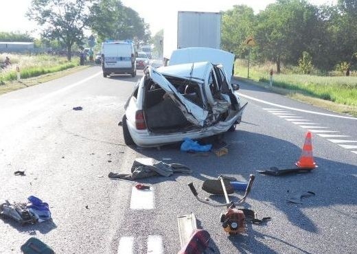 Na miejscu porannego piątkowego wypadku w powiecie buskim.