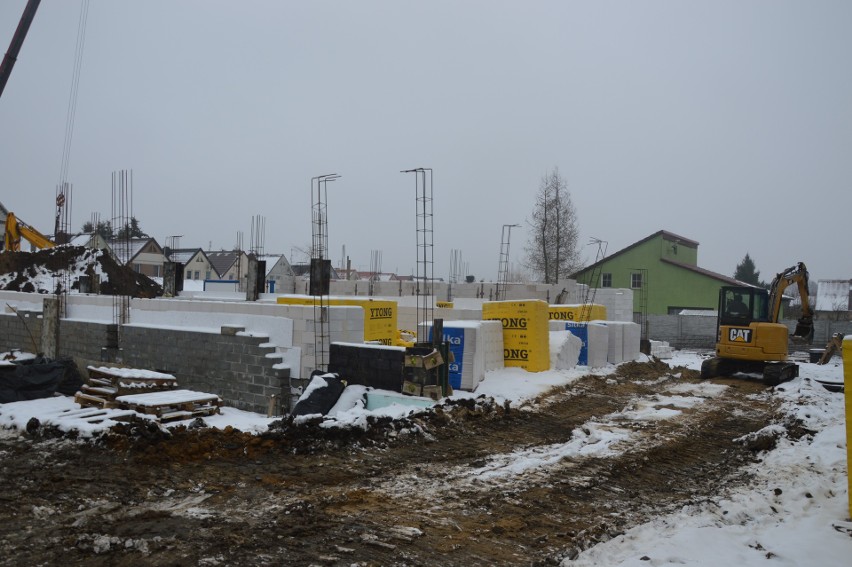 Plac budowy nowego osiedla na Jędrzychowie i jego okolica