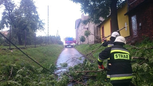 Gwałtowne burze wywołały szkody m.in. w rejonie Lublińca