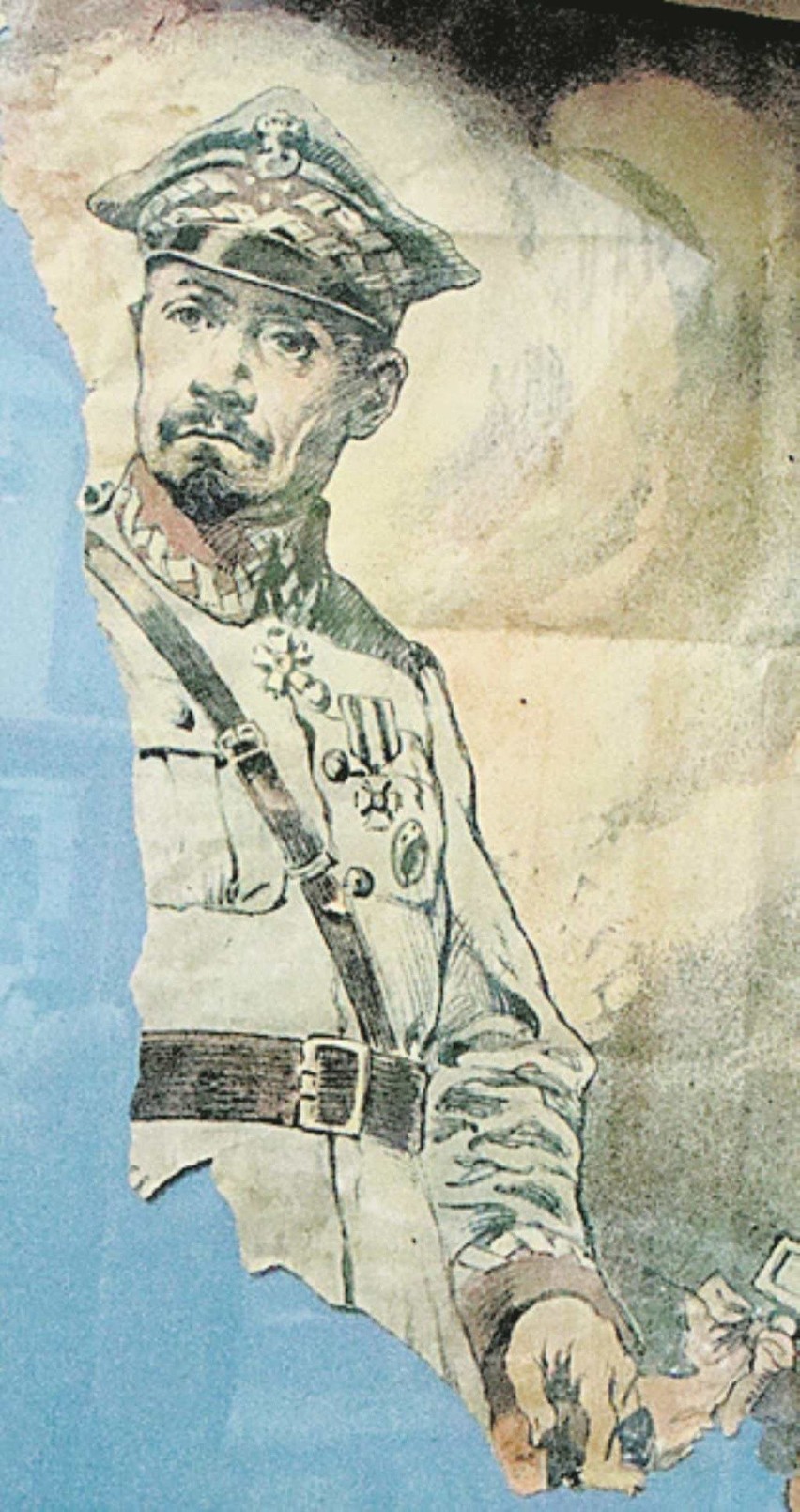 Gen. Haller na plakacie z roku 1920, gdy nawoływał do...