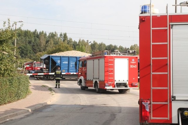 Pożar elektrowozu w Zagnańsku  