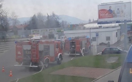 W tym miejscu doszło do zagrożenia wybuchem