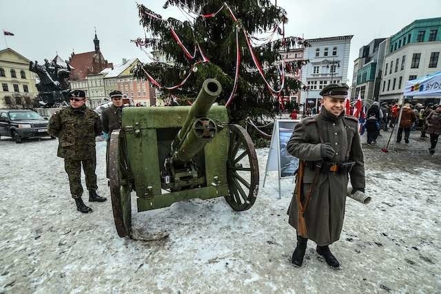 STARY RYNEK INSCENIZACJA20 STYCZNIA POWRÓT BYDGOSZCZY DO MACIERZY ROCZNICA OBCHODY STARY RYNEK INSCENIZACJA