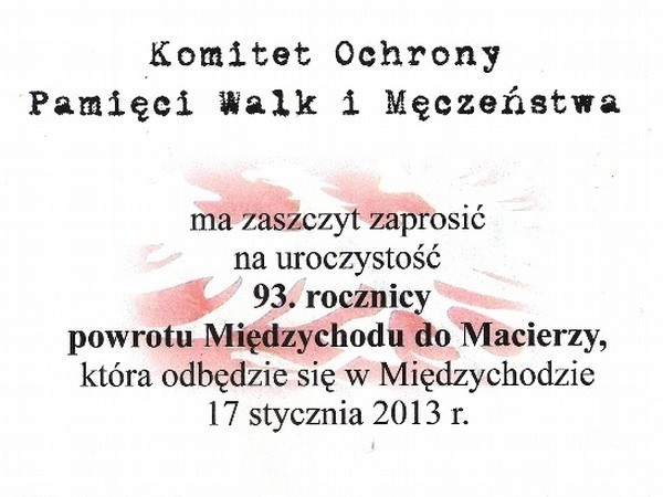 W czwartek mieszkańcy Międzychodu będą świętować 93. rocznicę powrotu miasta do Polski.