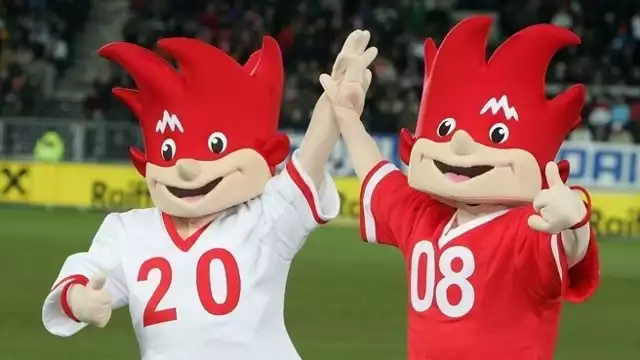 W 2008 roku, podczas Mistrzostw Europy w Austii i Szwajcarii, maskotkami turnieju byli bliźniacy Trix i Flix. Mogliśmy ich zobaczyć na przykład w piosence Shaggy'ego "Feel the Rush".