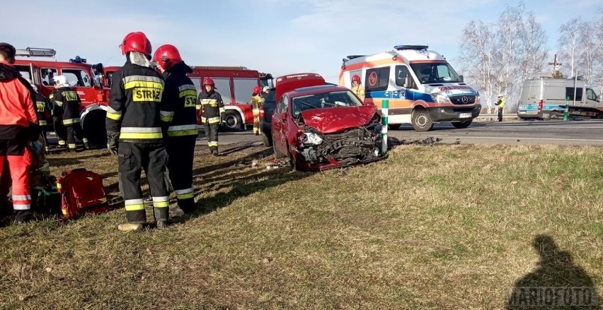 Wypadek na trasie Opole - Krapkowice w Zimnicach Małych