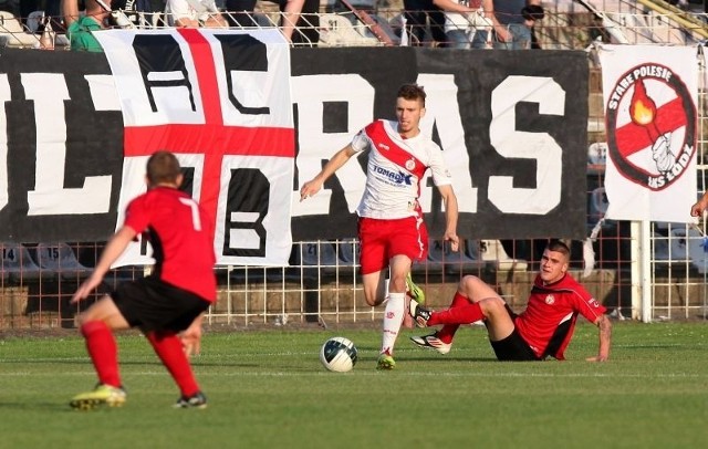 Łukasz Staroń nie zdobył gola w trzech ostatnich meczach ŁKS.