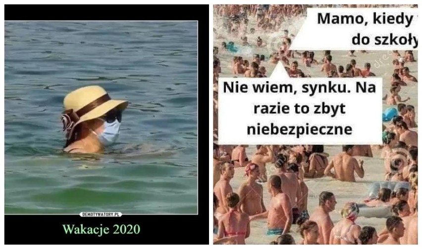 Wakacje 2020 MEMY. Urlop w czasie pandemii koronawirusa....