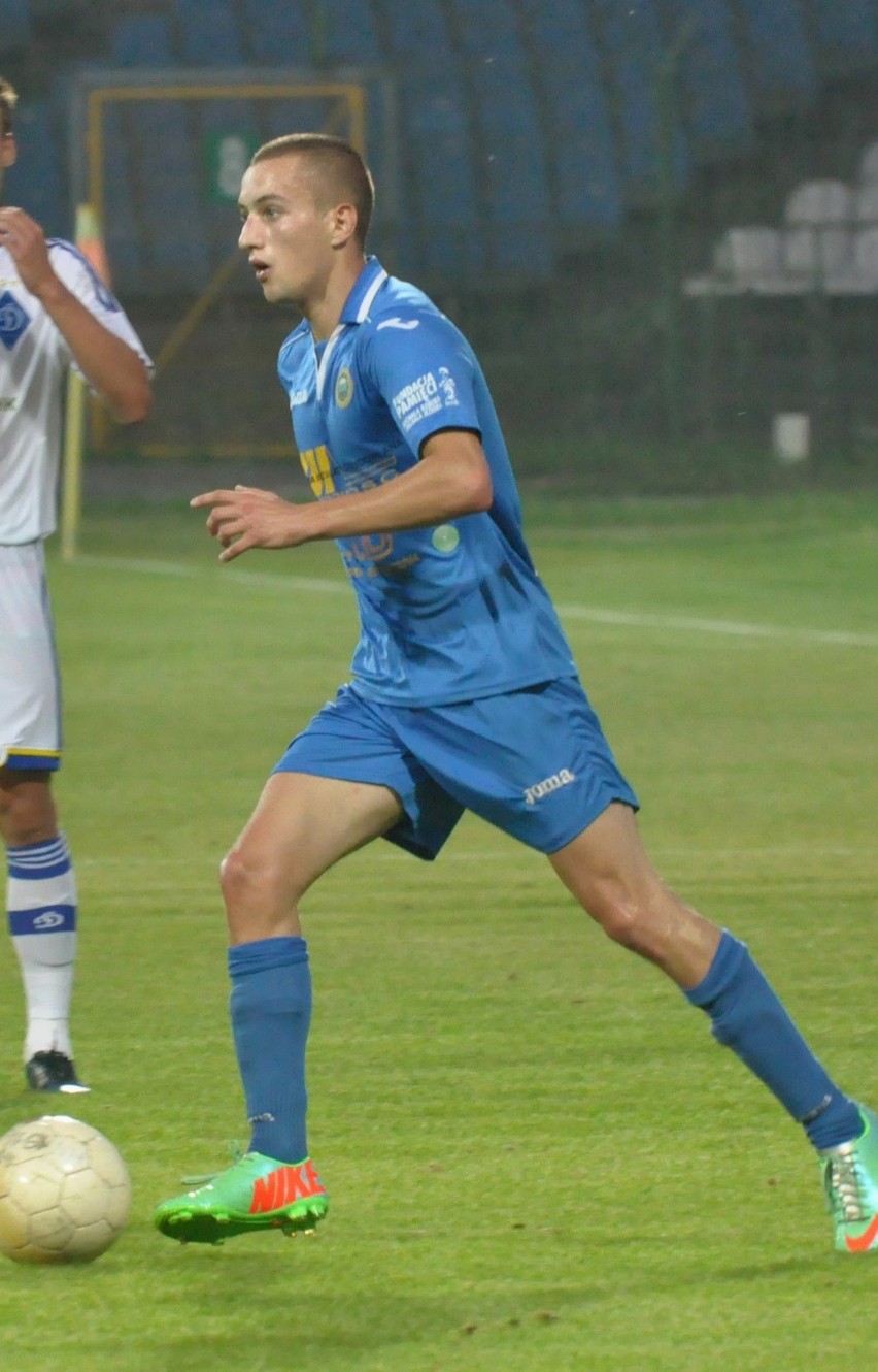 Mariusz Sierakowski w barwach Hutnika, 2014 rok.