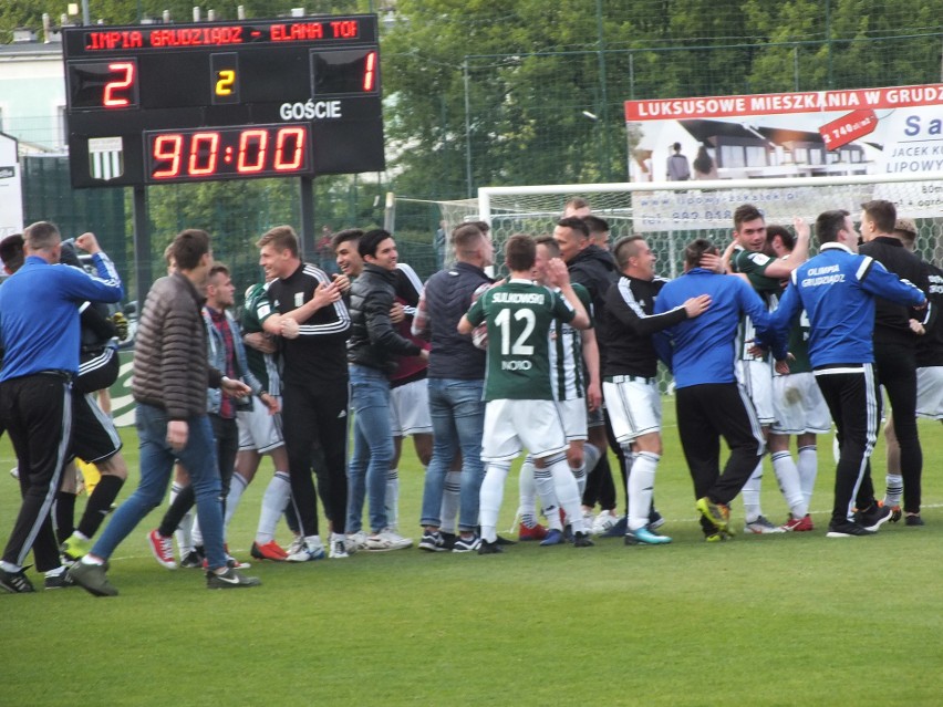 Olimpia Grudziądz - Elana Toruń. Zobacz fetę w Grudziądzu!