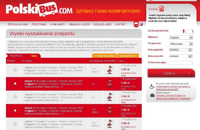 Bilety można już kupować na stronie www.polskibus.com