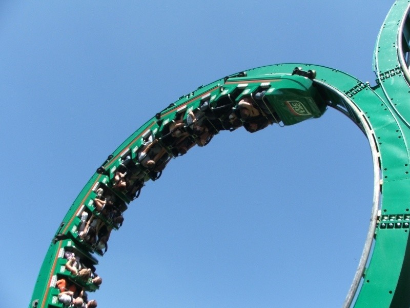 Rollercoaster w Chorzowie.