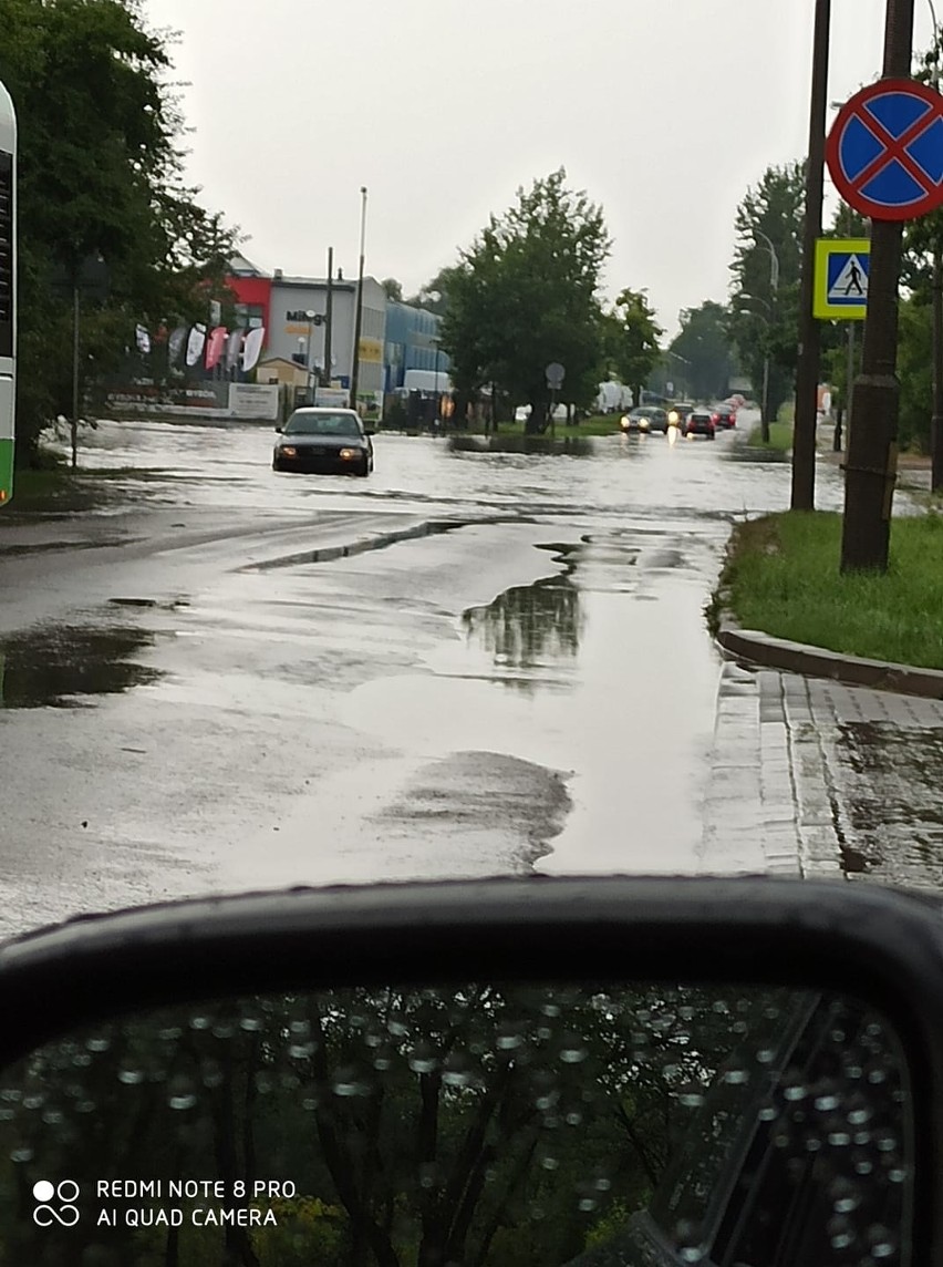 Ulice Białegostoku po ulewie 30.08.2020