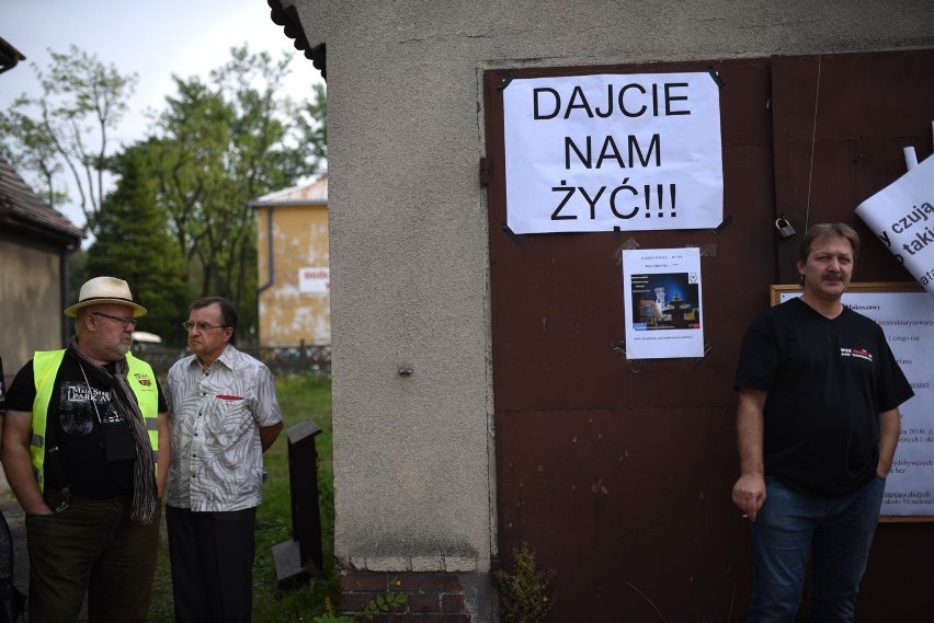 Protest przeciwko sprzedaży kopalni Makoszowy Zabrze