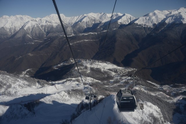 Rosa Khutor Alpine Center - narciarze alpejscy