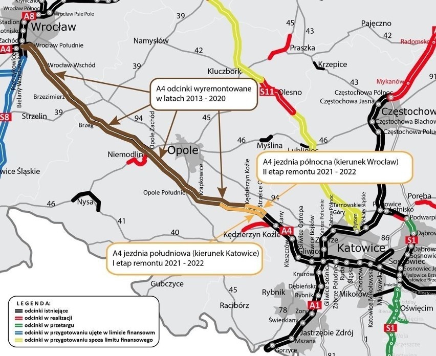 Rusza kolejny etap remontu autostrady A4 na Opolszczyźnie.