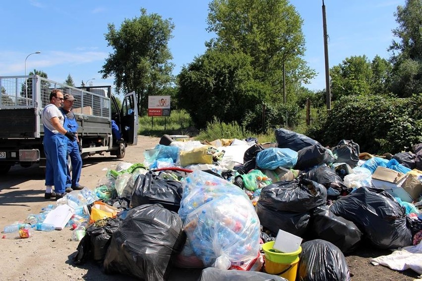 Dzikie wysypisko przy Strachocińskiej