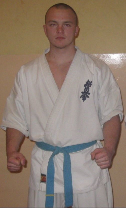 Marcin Fietko z Tarnobrzeskiego Klubu Kyokushin Karate okazał się najlepszym zawodnikiem kategorii wagowej minus 80 kg.