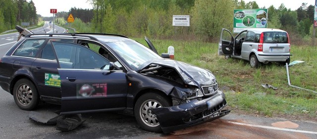 Koło Wilkanowa doszło do zderzenia dwóch aut