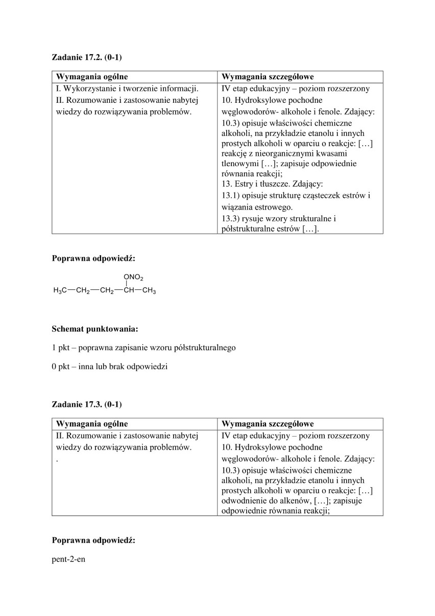 Matura z chemii 2018 r. z Wydziałem Chemii Uniwersytetu Jagiellońskiego [ODPOWIEDZI] 