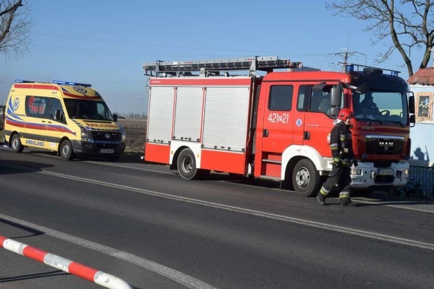 Gniezno: Wypadek w Łabiszynku. Jedna osoba ranna [ZDJĘCIA]