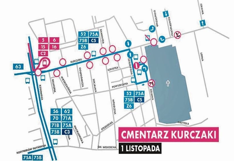 Organizacja ruchu na Wszystkich Świętych. Parkingi przed cmentarzami. Ruch w rejonie cmentarzy. Gdzie zaparkować auto