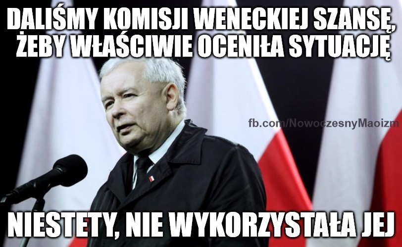 MEMY po opinii Komisji Weneckiej. Internauci komentują