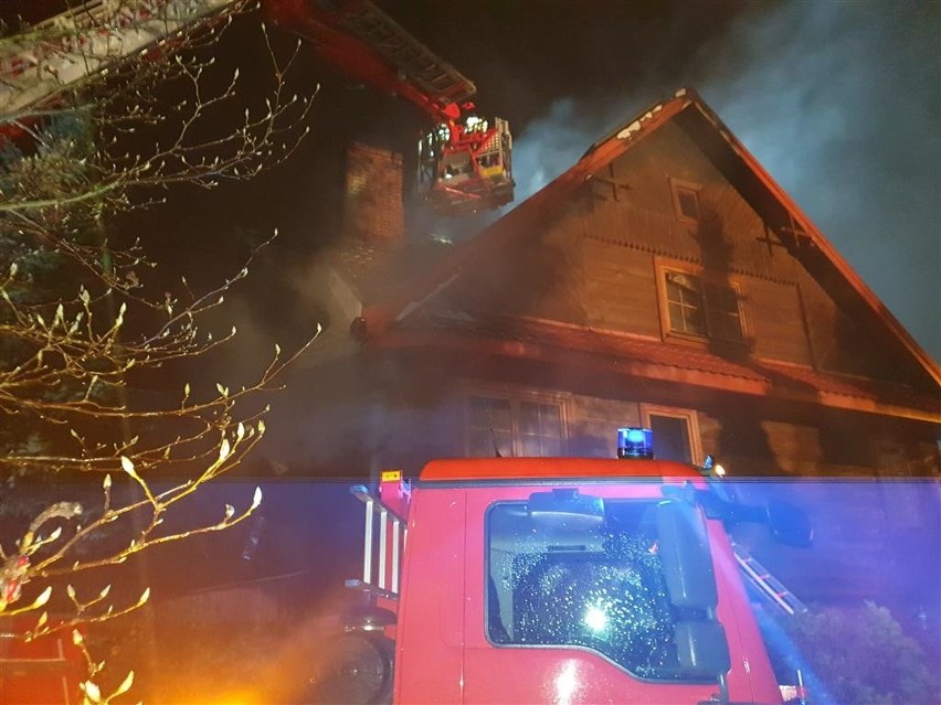 Siemiatycze. Dom płonął jak pochodnia (zdjęcia)