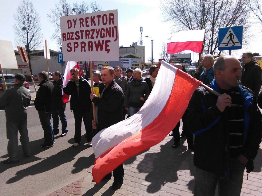 Trwa protest pracowników Bioetanolu w Toruniu [zdjęcia]