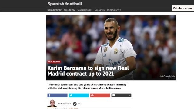 Benzema w Realu Madryt do 2021 roku. Szalonie wysoka klauzula wykupu