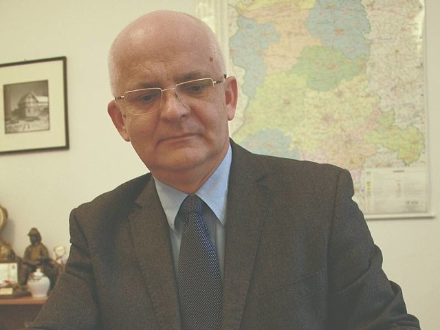 Poseł Bogdan Bojko podczas spotkania z Marszałek Województwa Lubuskiego, Elżbietą Polak