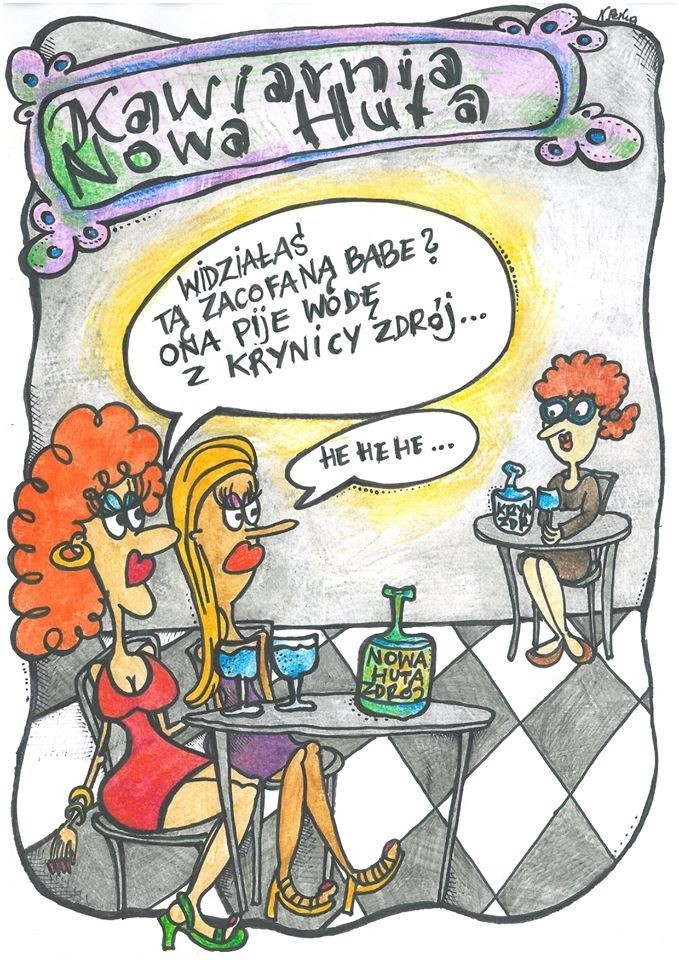 Kraków. Blisko 50 zabawnych rysunków na 70-lecie Nowej Huty