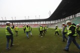 Nowy stadion piłkarski w Sosnowcu obejrzało dziś 100 osób. Okazją było pięciolecie istnienia spółki Zagłębiowski Park Sportowy