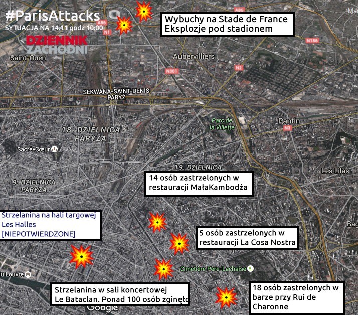 Zamachy terrorystyczne w Paryżu: Francja zamyka granice, Europa szykuje odwet