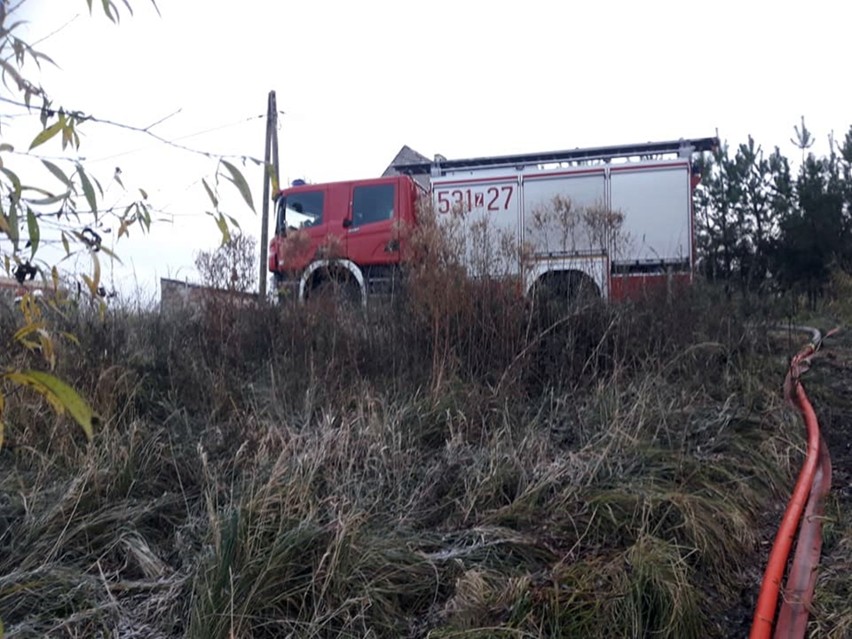 Gmina Stara Dąbrowa. Wielki pożar na składowisku odpadów. 30 strażaków w akcji [ZDJĘCIA, WIDEO]