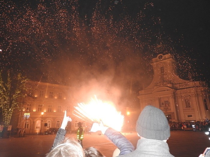 Wadowice pierwsze przywitały Nowy Rok