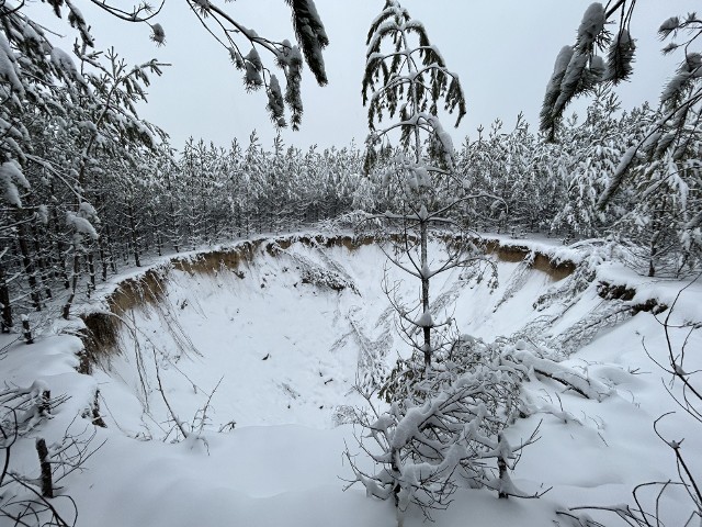 Olkuskie zapadliska zimą (12.12.2022)