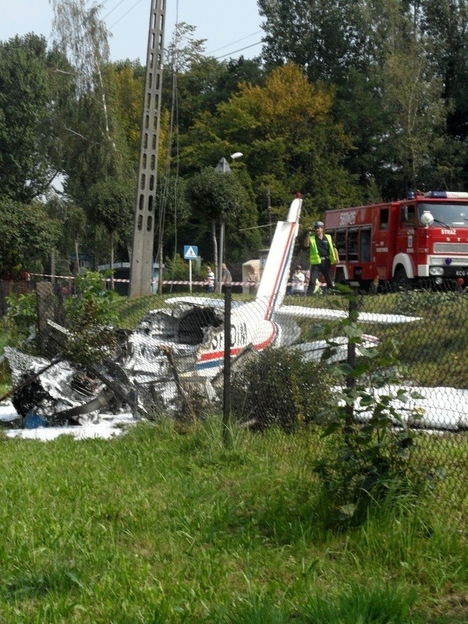 Wypadek awionetki w Rybniku: W piątek komisja zbada wrak