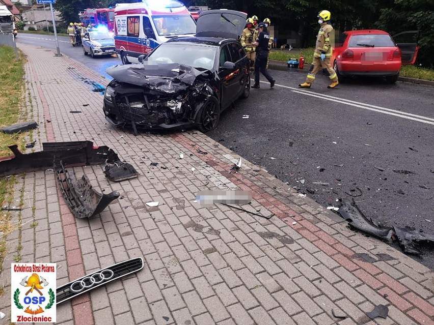 Wypadek w Złocieńcu na ul. Drawskiej