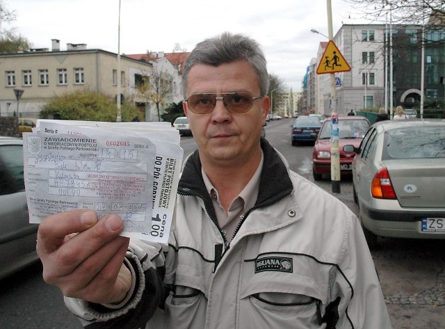 Zbigniew Jakubcewicz nie może zgodzić się z tym, że w Szczecinie od orzeczeń pracowników Strefy Płatnego Parkowania nie można się odwołać. W Warszawie można to uczynić do Komisji Odwoławczej przy Prezydencie Warszawy.