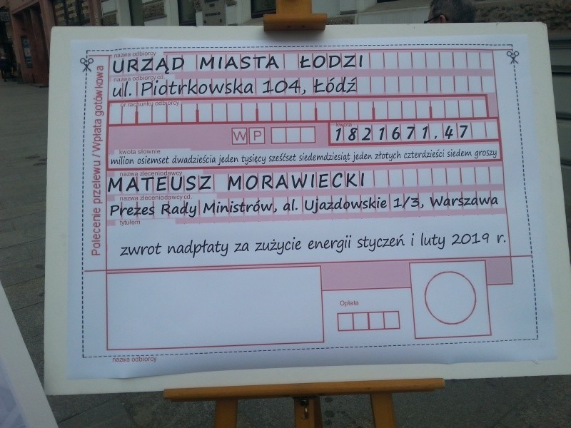 Obniżka cen prądu. Łódź wysyła rachunek do premiera Mateusza Morawieckiego