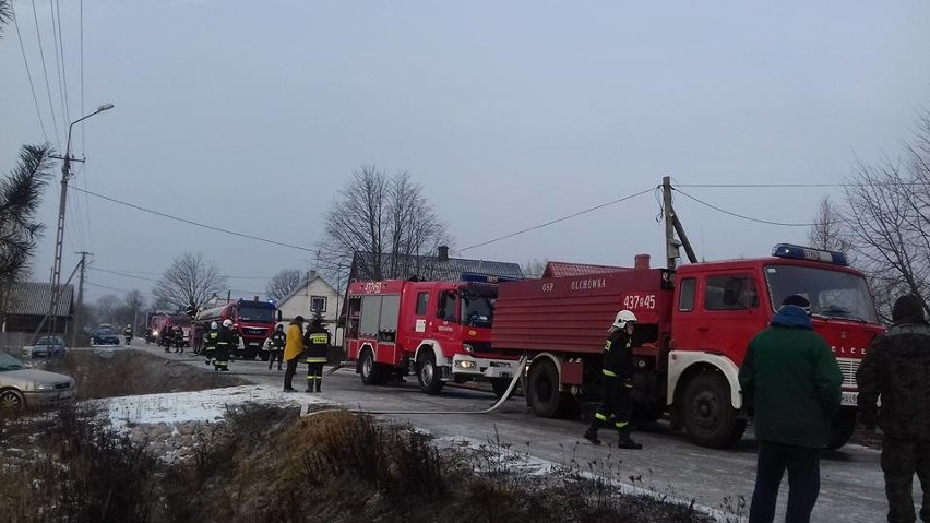 Pożar w miejscowości Olchówka