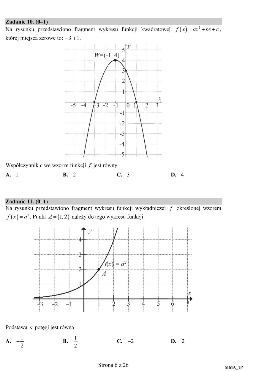 Matura 2018. Matematyka poziom podstawowy. Jesteś przygotowany? Sprawdź arkusze i odpowiedzi z ubiegłego roku. MATURA: MATEMATYKA już 7 maja