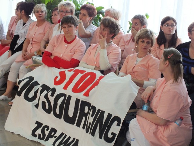 W listopadzie ubiegłego roku w bełchatowskim szpitalu protestowały sprzątaczki i kuchenne.