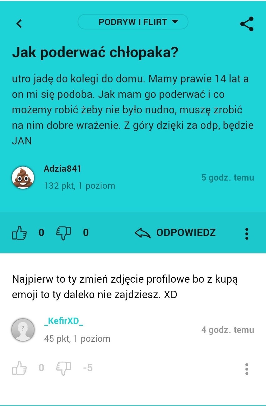 Najzabawniejsze pytania i odpowiedzi znalezione na forach dla nastolatków  [ZDJĘCIA] | Kurier Poranny