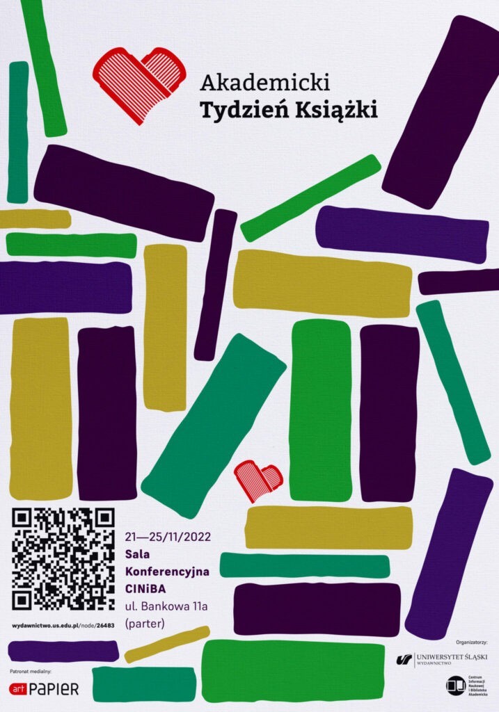 Plakat Akademickiego Tygodnia Książki 2022
